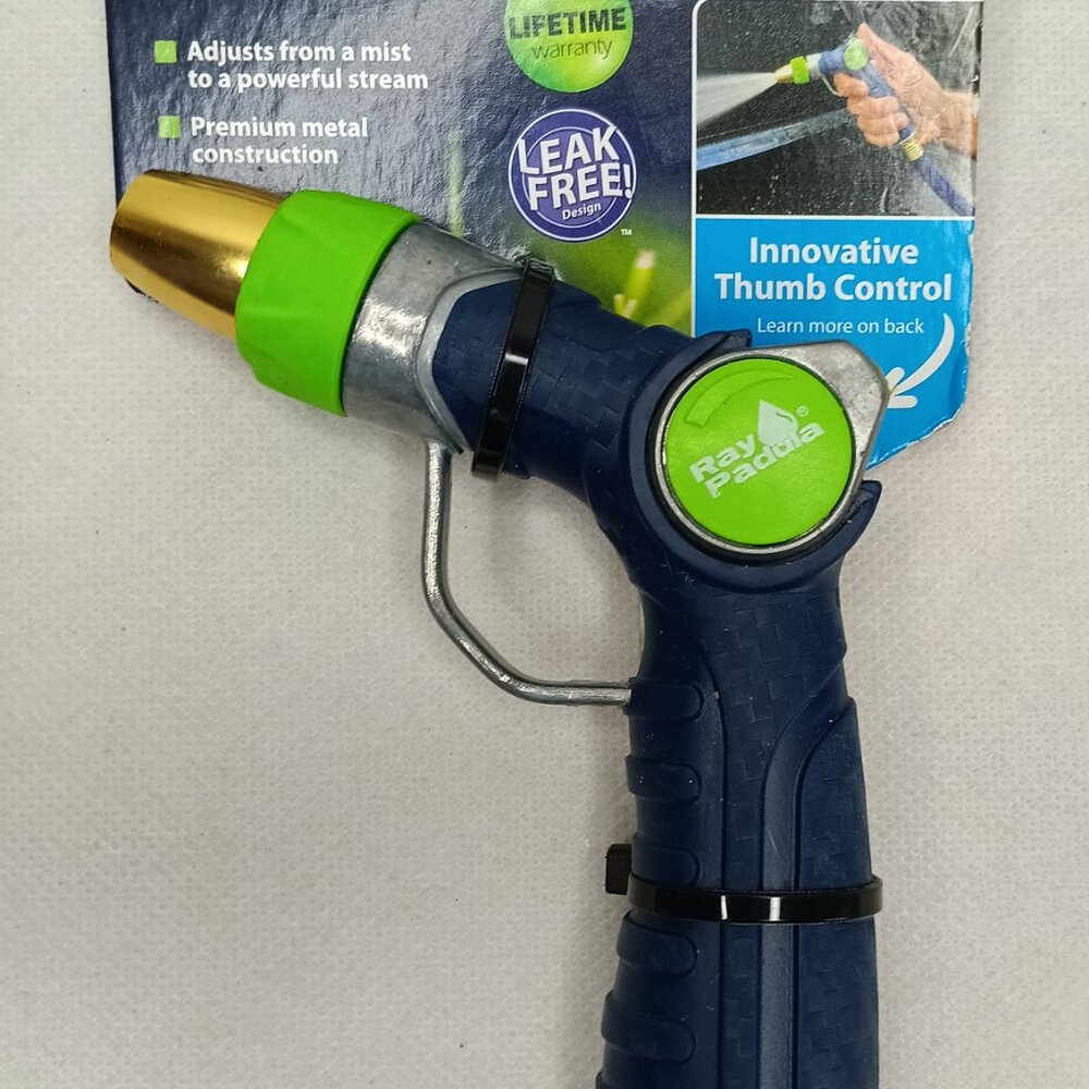 Ray Padula Metal Thumb Control Nozzle Adjustable Spray Leakproof Weatherproof